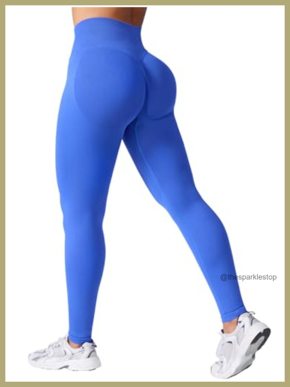Seamless Impact Leggings Butt Lifting Hidden Scrunch Medium Waist Tummy Control - Picture 1 of 6